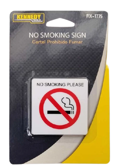 Cartel de prohibido fumar